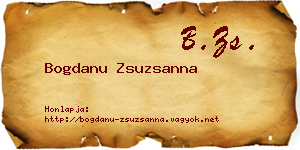 Bogdanu Zsuzsanna névjegykártya
